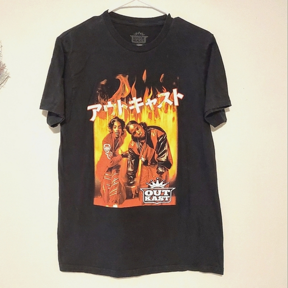 2019 Outkast Black Short Sleeved Graphic Band T-shirt EUC Size M